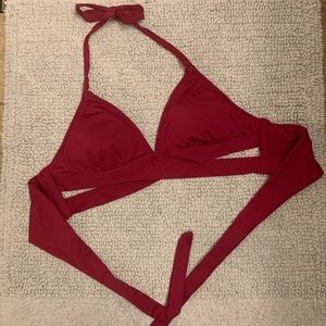 Women’s Burgundy Swim Top